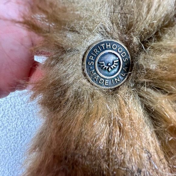 SpiritHoods Grizzly Bear Galaxy Collector Edition Faux Fur Hood Scarf Brown Rave - Picture 13 of 16